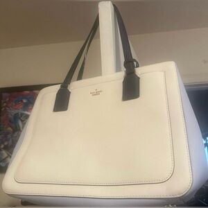 Kate Spade Cream and Black Handbag
